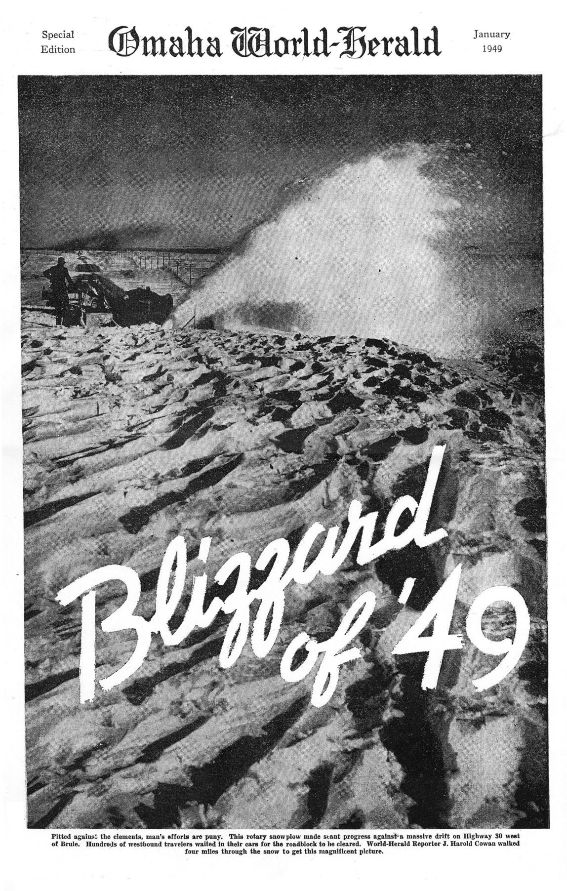Cover of special section blizzard of 1949